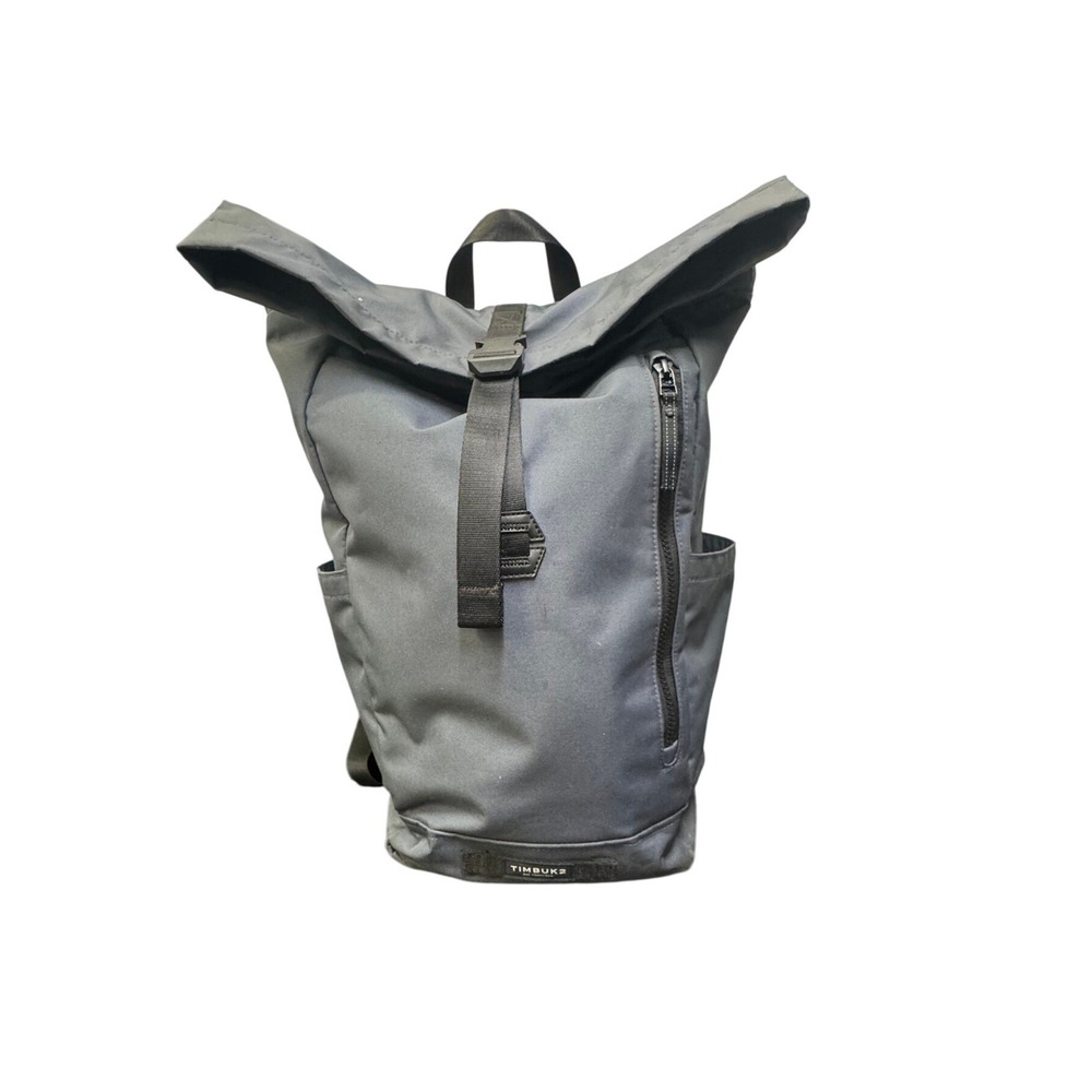 Timbuk2 Tuck Pack Roll Top Backpack Gray Laptop Commuter Bag Mens